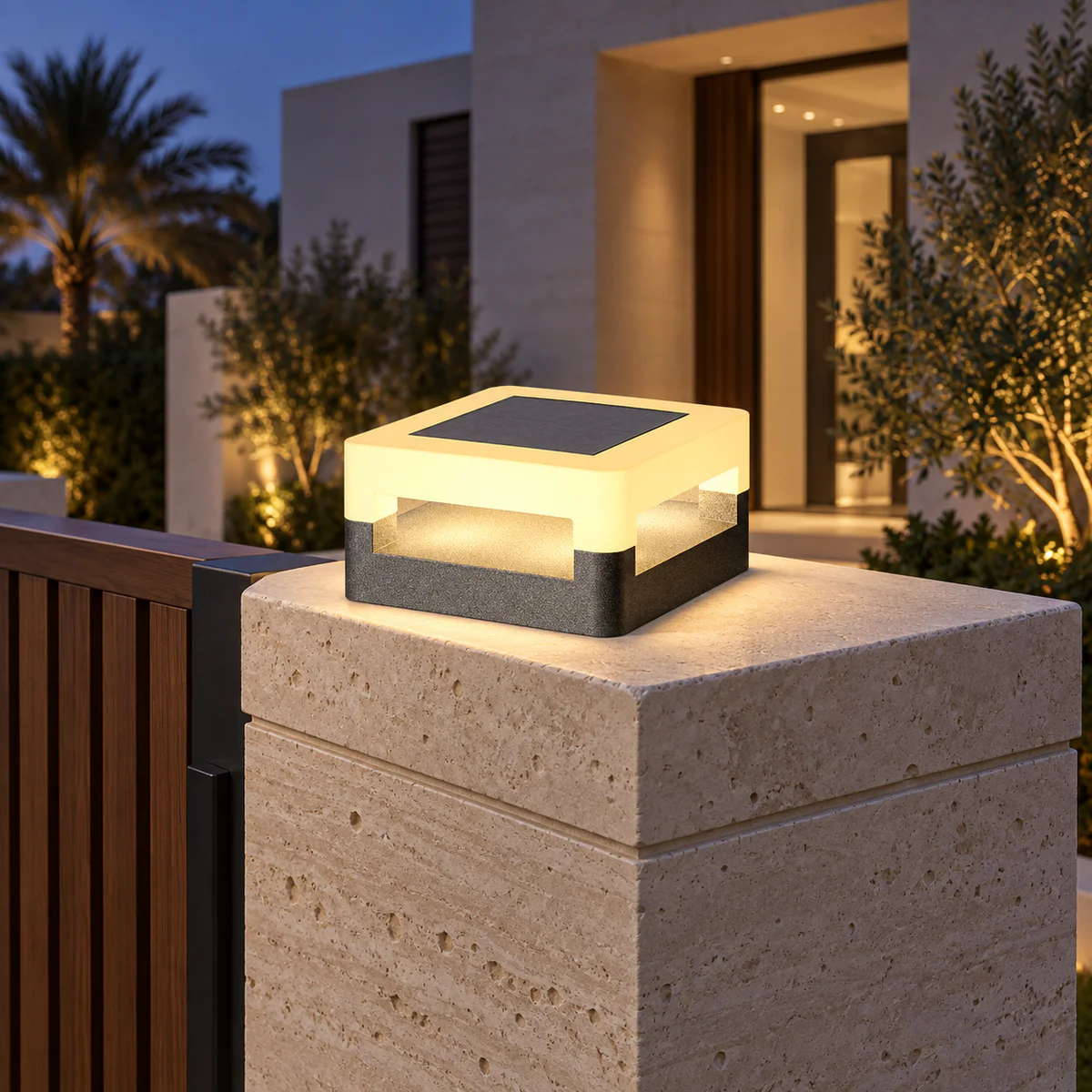 IP65 Solar & Wired LED Garden Post Cap Light – Model 2605