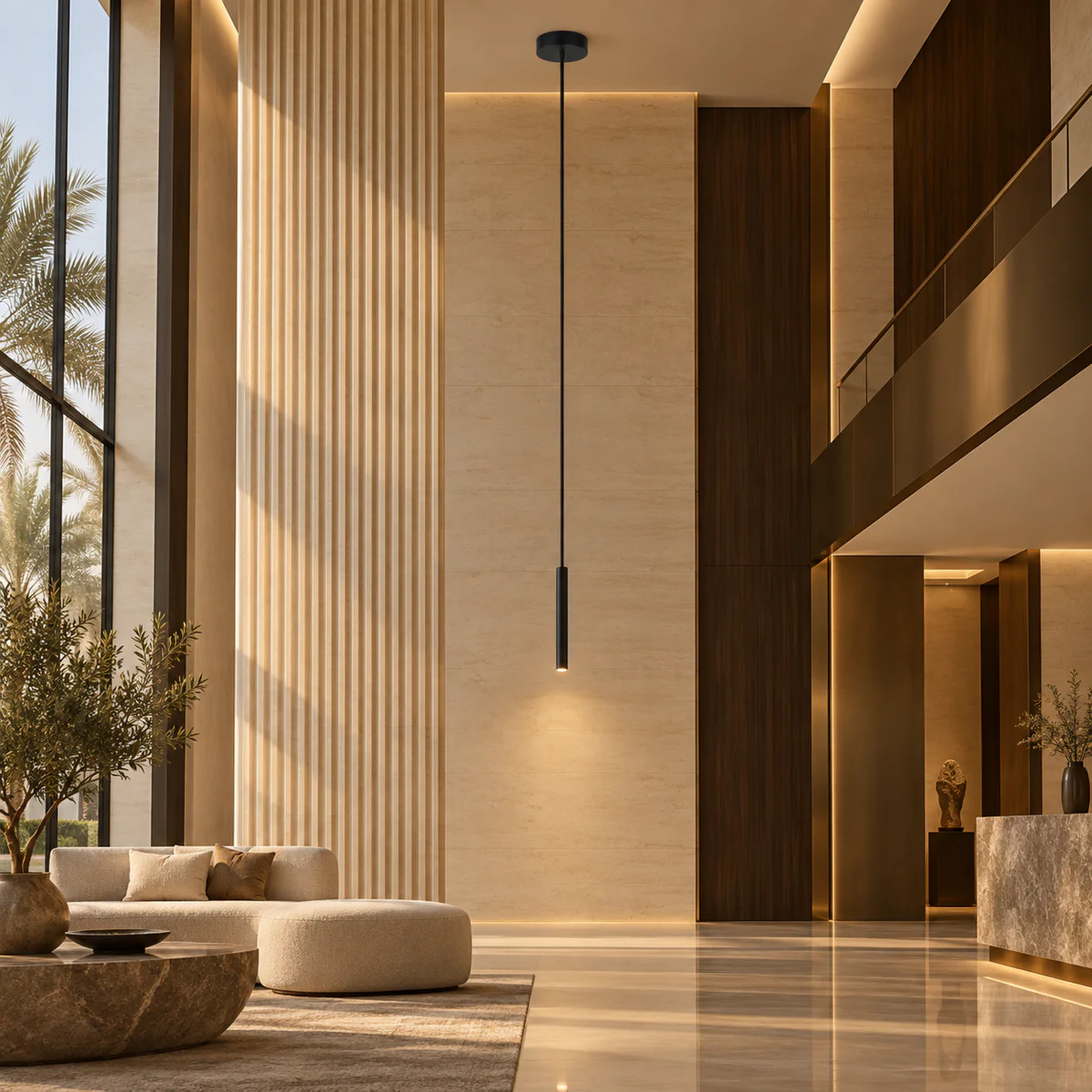Tall Ring Accent Wall Pendant Light - Model MB84746